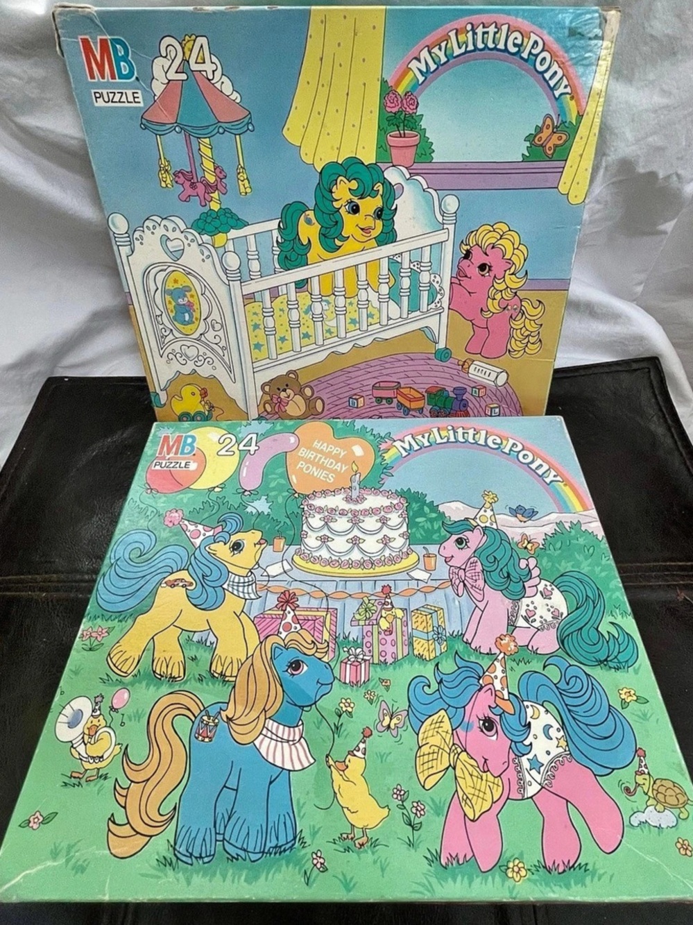 Vintage 1988 My Little Pony MB Puzzles Lot of 2 - Complete